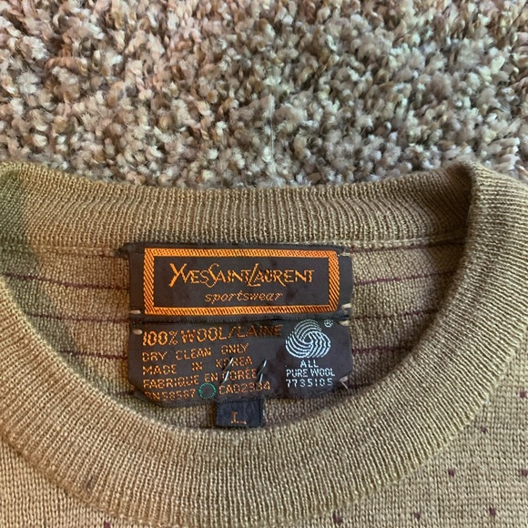70s/80s vintage Yves Saint Laurent sweater wool - Picture 3 of 5